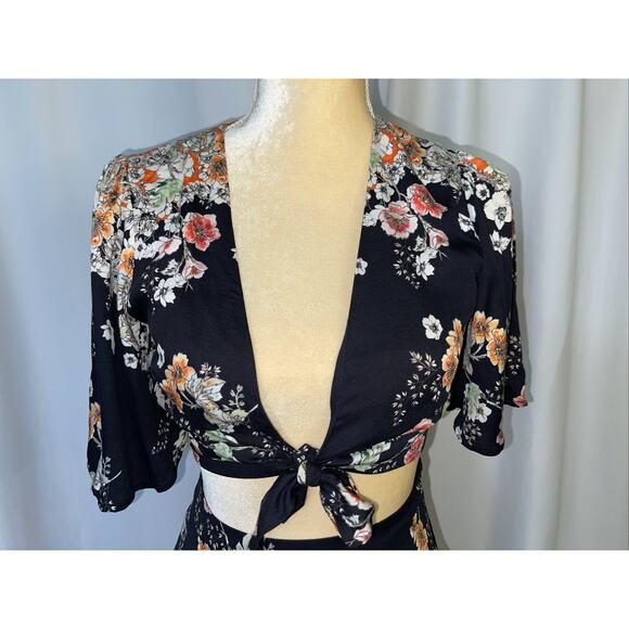 Free People ‘Wildwood’ Floral Crop Top & Maxi Skirt Set Size 0 - Picture 3 of 16